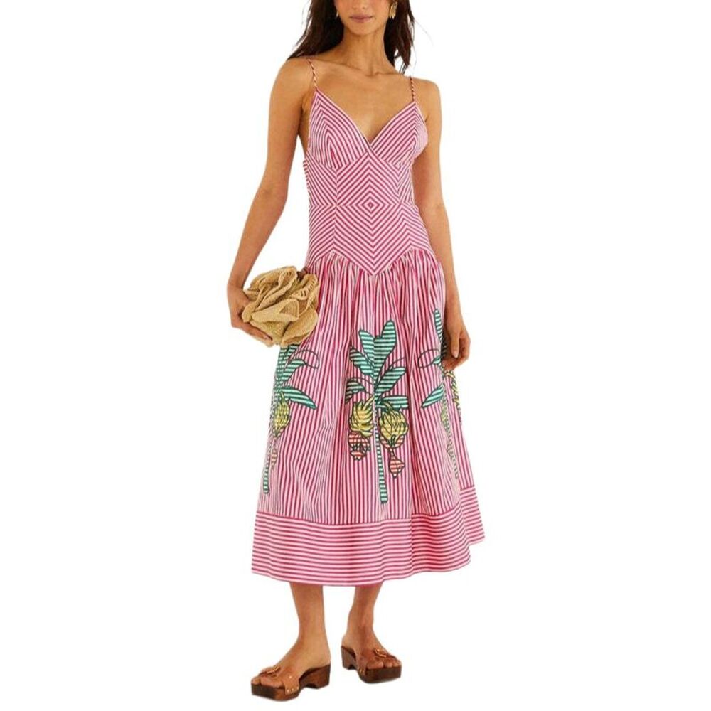 Amina Glam Womens  Linen-Blend Maxi Dress